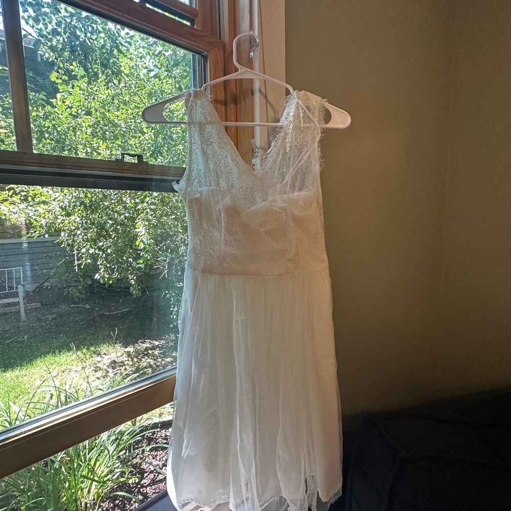 Anthropologie Hithero bridal/bridesmaid/flower girl mini dress